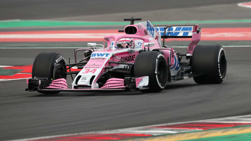 Force India reveals its new F1 car, but not its new name
